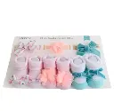 6pcs Head Band & Socks Set 