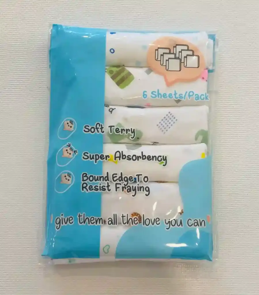 Wash Cloth 6 Pcs Set