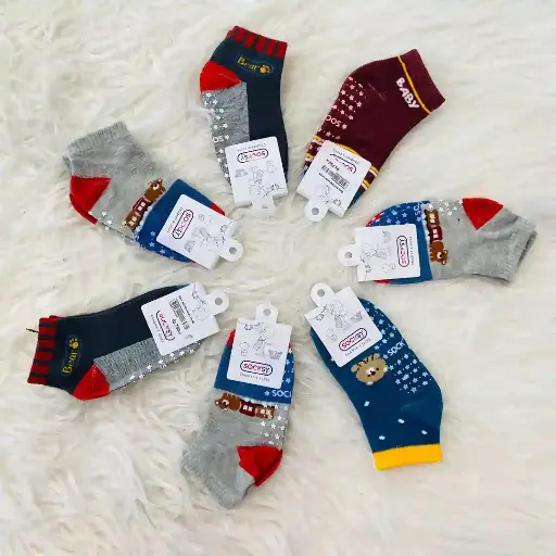 [DH2402THLWEI01047] Baby Anti Slip Socks 14-16