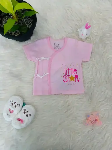 [DH2402THLWEI02044] Newborn Short Sleeves Shirt